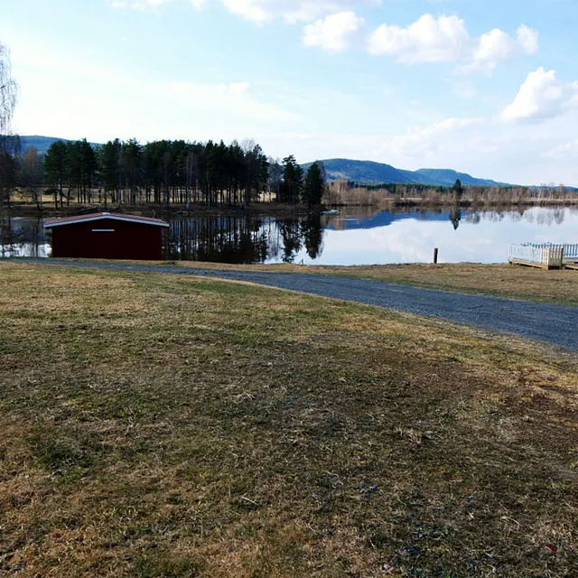 Campingplass ved Glomma