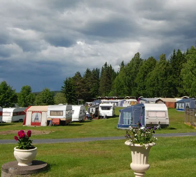Området for campingvogner og bobiler