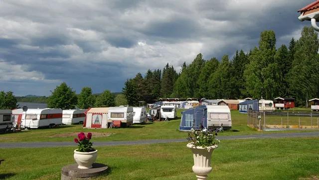 Området for campingvogner og bobiler
