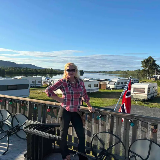 Bilde av Støa Camping fra terrasse